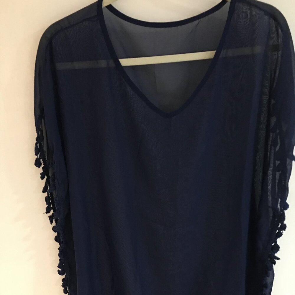 Navy Blue Swimsuit cover up...like new!